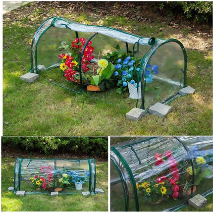 PVC Greenhouse Cover Replacement Plant Tent Garden Shelter No Frame - Transparent.