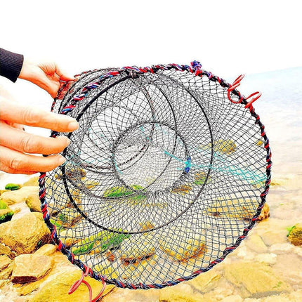 2PCS Shrimp Crab Lobster Fishing Net Fish Trap Cage for Carp Crucian Breeding.