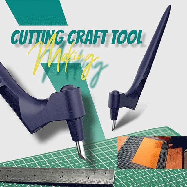 360-Degree Rotating Craft Cutting Tool with Precision Blade for Craft Art - Red.