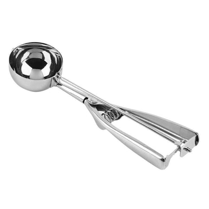 Stainless Steel Icecream Ice Cream Scoop Cookie Dough Mash Spoon Trigger 6Cm Dia.