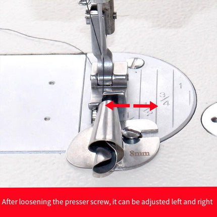 Household Sewing Machine Attachment Spiral Flanger Towel Fabric Puller Tool.