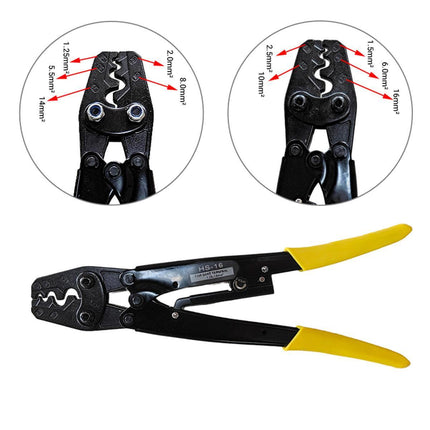 1.25-16mm² Wire Crimper Cable Plier Terminal Anderson Plug Lug Crimping Tool.