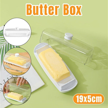 Butter Cheese Box Crisper Fruit Storage Container Multi Purpose Food Organizer.