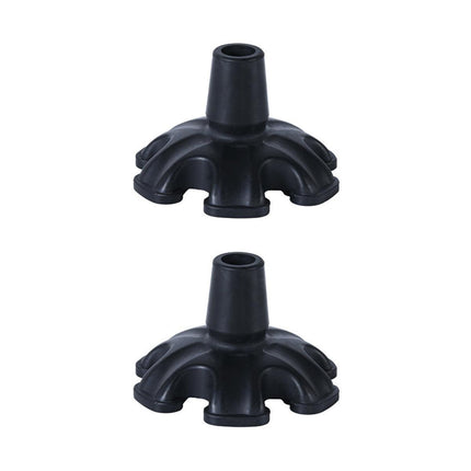 2PCS 19MM Non-Slip Rubber Foot Pads for Walking Cane Crutch Support Replacement.
