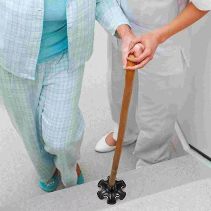 2PCS 19MM Non-Slip Rubber Foot Pads for Walking Cane Crutch Support Replacement.