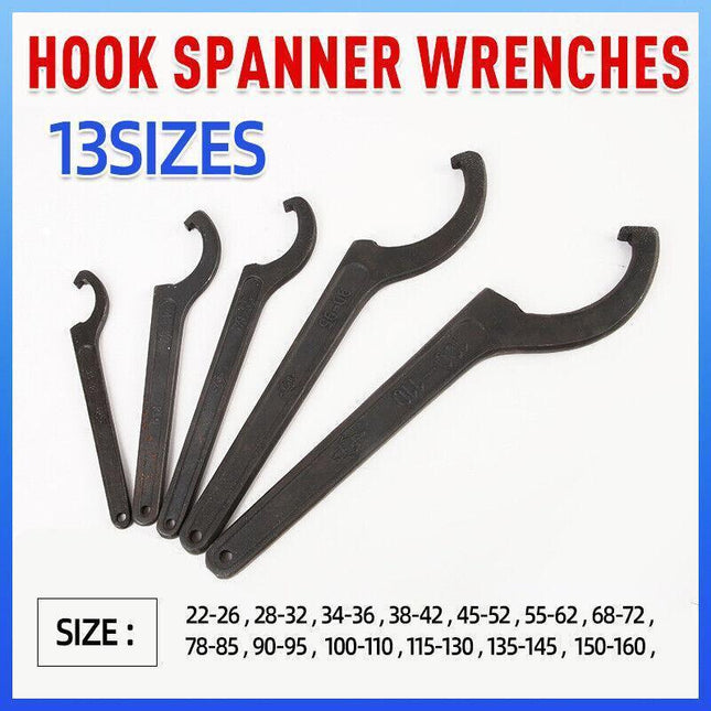 Adjustable C Spanner Hook Wrench Tool for Motorcycle Bike Repair 22 to 160mm - 78-85.