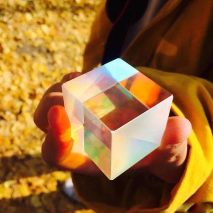 Glass Prism Cube 15 20 25mm RGB Dispersion Science Experiment or Storage Bag - Only 1PC Storage Bag.