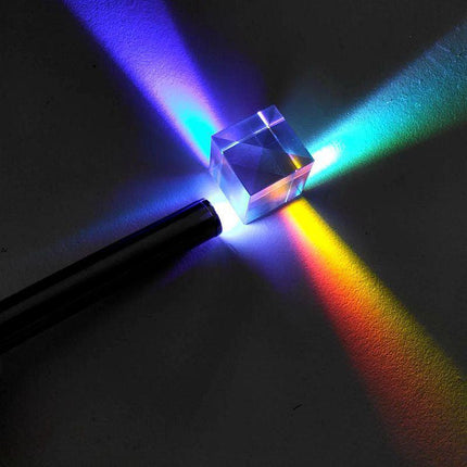 Glass Prism Cube 15 20 25mm RGB Dispersion Science Experiment or Storage Bag - Only 1PC Storage Bag.