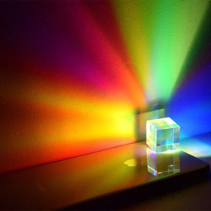 Glass Prism Cube 15 20 25mm RGB Dispersion Science Experiment or Storage Bag - Only 1PC Storage Bag.