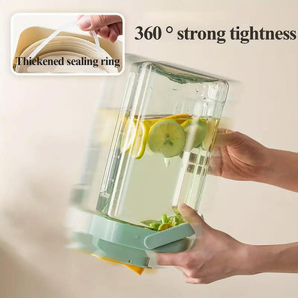Large Capacity 3.5L Cold Water Kettle Home Use Beverage Dispenser Jug Mug - White.