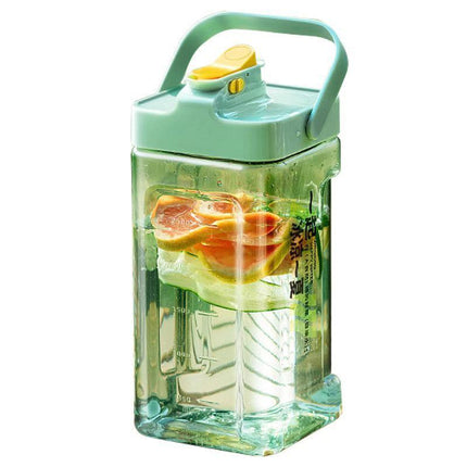 Large Capacity 3.5L Cold Water Kettle Home Use Beverage Dispenser Jug Mug - White.