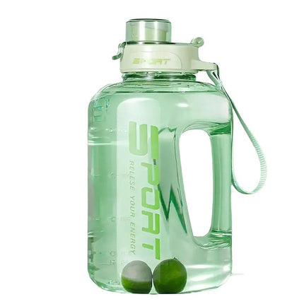 Large Capacity Water Cup Fitness Sports Water Bottle for Gym Outdoor Activities - Black.