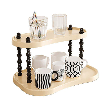Cup Rack Mug Display Shelf Kitchen Organizer Bar Mug Holder Storage Stand - 3-Layer.