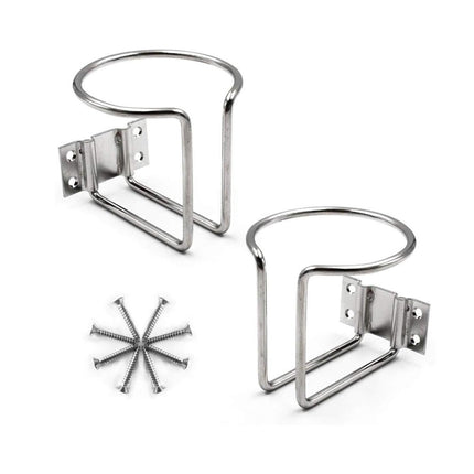 2pcs Cup Stainless Steel Boat Drink Holder Ring Holders Marine Car Truck Yacht.