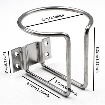 2pcs Cup Stainless Steel Boat Drink Holder Ring Holders Marine Car Truck Yacht.