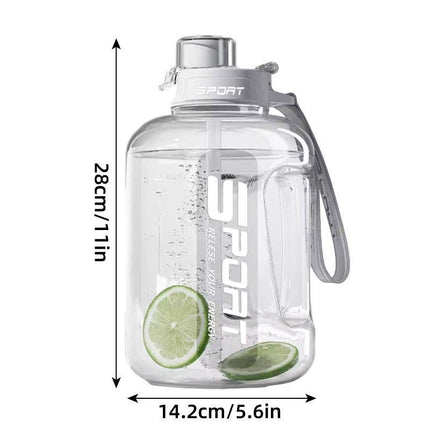 Large Capacity Water Cup Fitness Sports Water Bottle for Gym Outdoor Activities - Pink.