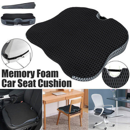 Universal Memory Foam Seat Cushion for Car Office and Home Chair Use.