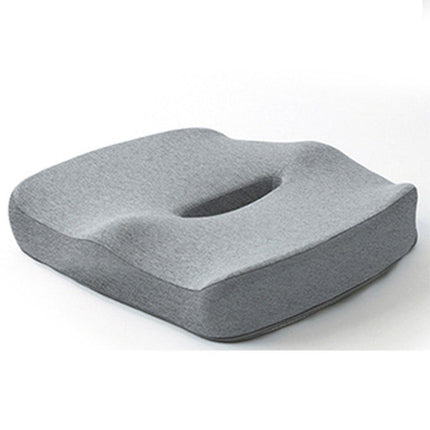 Memory Foam Seat Cushion for Office and Travel Support with Ergonomic Design - Blue.