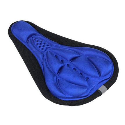 Thick Silicone Bike Seat Cover Comfort Gel Cycling Bicycle Saddle Cushion Pad - Set of 4 Colours.
