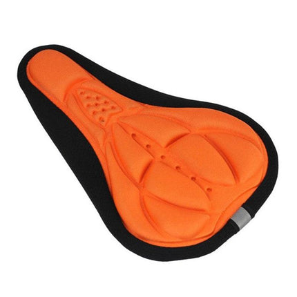 Thick Silicone Bike Seat Cover Comfort Gel Cycling Bicycle Saddle Cushion Pad - Set of 4 Colours.