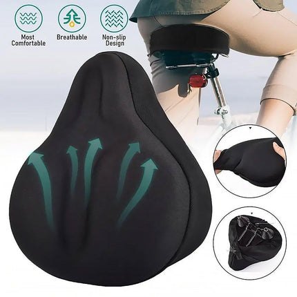 Soft Silicone Bicycle Seat Cover Comfortable Mountain Bike Cushion Thickened.