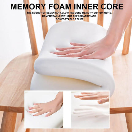 Seat Cushion Memory Foam Office Chair Pad Bottom Support for Stool Dining Chair - Grey.