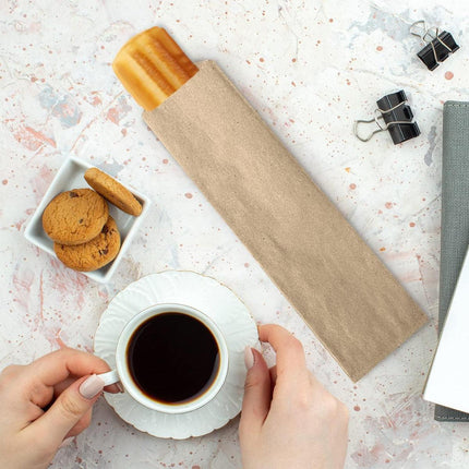 100PCS Paper Cutlery Bag Utensil Pouch Tableware Cover Restaurant Packaging Bag.