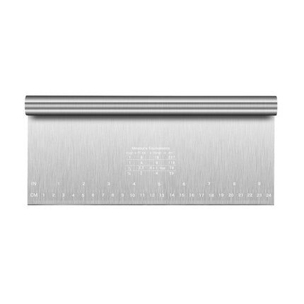 Stainless Steel Dough Cutter Knife Measurement Scraper Pastry Baking Tool - 15cm.