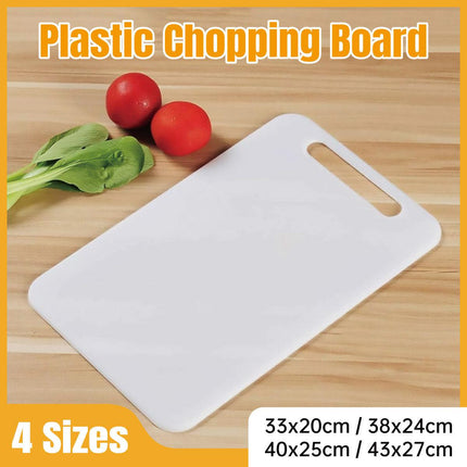 Plastic Cutting Board Small Size Chopping Board for Kitchen Food Prep Home Use - 33x20cm.