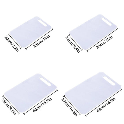 Plastic Cutting Board Small Size Chopping Board for Kitchen Food Prep Home Use - 38x24cm.