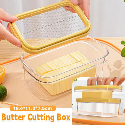 With Lid Butter Cutting Box Slicers Case Cheese Slicers Butter Dish Box.