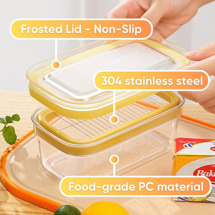 With Lid Butter Cutting Box Slicers Case Cheese Slicers Butter Dish Box.