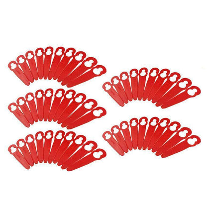 Grass Trimmer Plastic Blades Part Cutter Replace Acc Crop For Ozito Bosh Kuller - 50PCS.