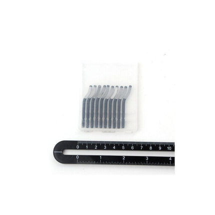 12PCS Manual Deburring Tool Set with Swivel Handle and Replacement Blades.