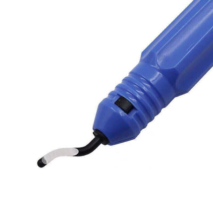 12PCS Manual Deburring Tool Set with Swivel Handle and Replacement Blades.