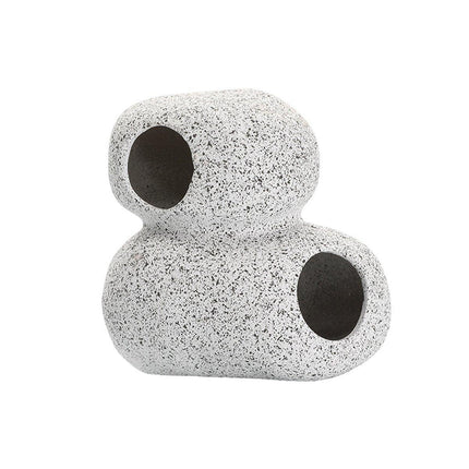 Clay Pot Aquarium Decoration Shrimp House Cichlid Breeding Tank Fish Nest - Nine Holes.