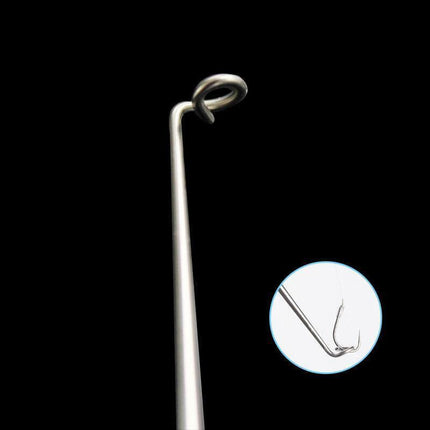Fishing Hook Remover Stainless Steel Fishhook Dehooker Hook Detacher Extractor - Black.