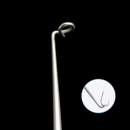 Fishing Hook Remover Stainless Steel Fishhook Dehooker Hook Detacher Extractor - Grey.