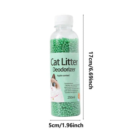 High Adsorption Cat Litter Deodorant Beads 250ml Long Lasting Odor Eliminator - Blue.