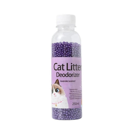 High Adsorption Cat Litter Deodorant Beads 250ml Long Lasting Odor Eliminator - Blue.
