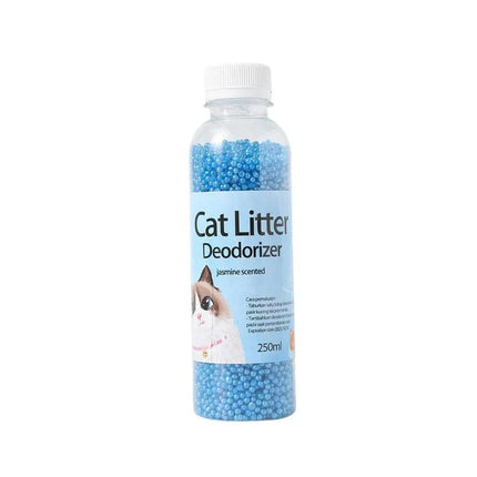 High Adsorption Cat Litter Deodorant Beads 250ml Long Lasting Odor Eliminator - Blue.