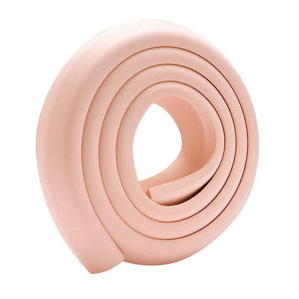 Foam Edge Guard Strip for Desks and Tables with Corner Protector Bumper Tape - Brown.