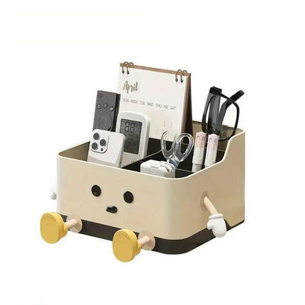 Desktop Organizer Storage Box Household Clutter Compartmentalized Container - Sitting.