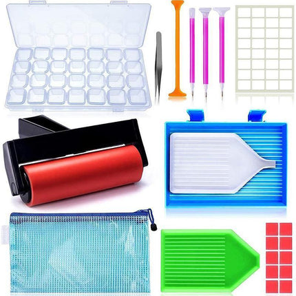 22 Piece 5D Diamond Painting Tools Box Diamond Accessories Diy Art Craft Pen Set.