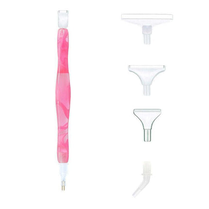 5D Resin Diamond Painting Pen Resin Point Drill Pens Cross Stitch Diy Craft Art - Purple.