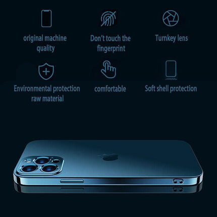 Purple For iPhone 13 12 11 Pro Max Case Thin Matte Ultra Slim Shockproof Clear Cover - iPhone 13 Mini.