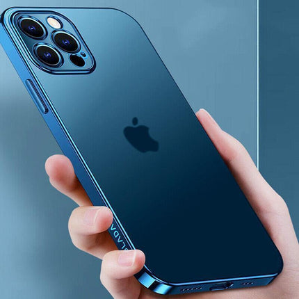 Purple For iPhone 13 12 11 Pro Max Case Thin Matte Ultra Slim Shockproof Clear Cover - iPhone 13 Mini.