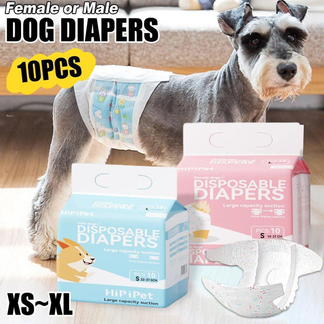 Dog Physiological Pants Pet Diaper Underwear for Hygiene and Incontinence Management - Male - XL.