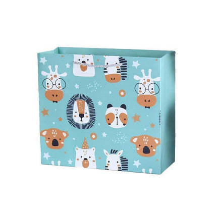 25x Creative Cartoon Animal Gift Bags Cute Birthday Party Favors Tote Paper Bags - Dinosaur-Paradise-25pcs-M.