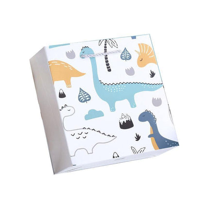 25x Creative Cartoon Animal Gift Bags Cute Birthday Party Favors Tote Paper Bags - Dinosaur-Paradise-25pcs-M.